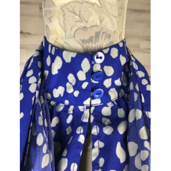 Dash K By Kardashians sz 00 Blue Gray Spot Neck - Picture 5 of 8